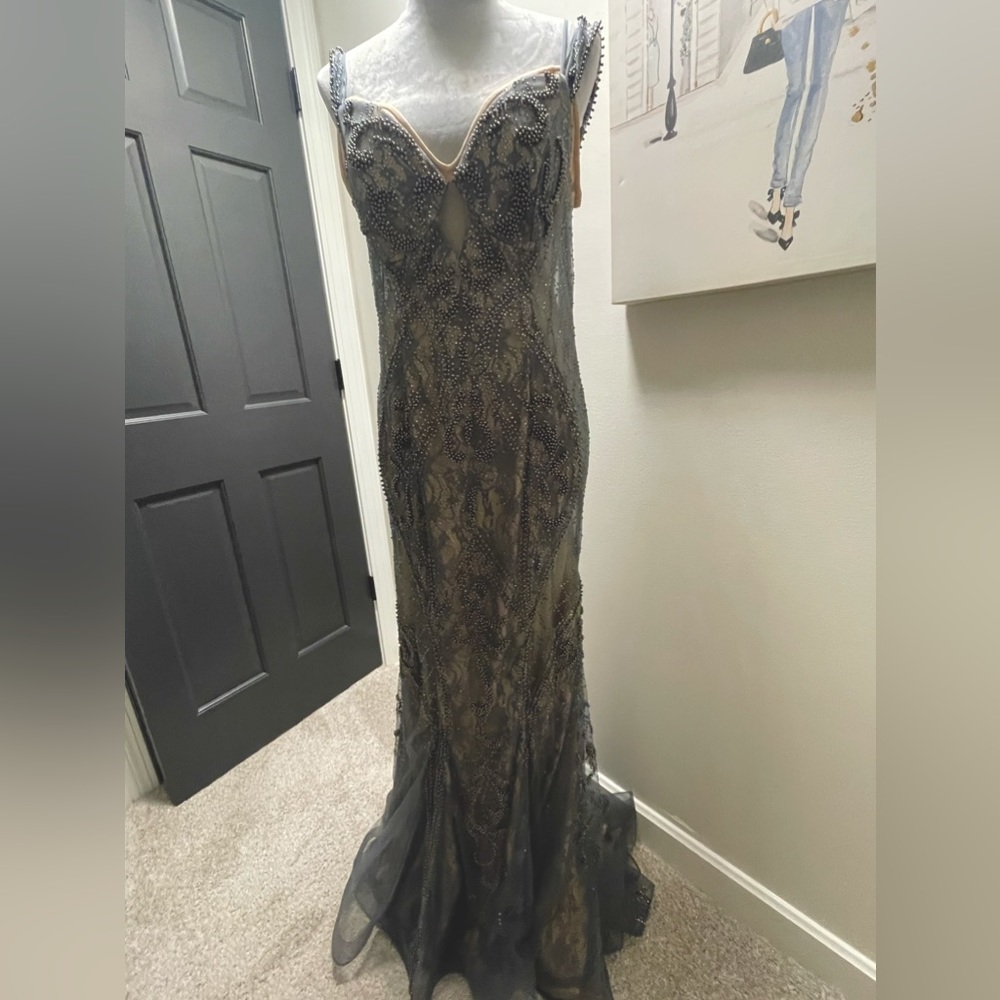 Dave and johnnys beaded Evening Gown
